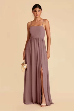 August Convertible Dress - Dark Mauve 12 August Convertible Dress - Dark Mauve -US Skirt Sales 2024 dark mauve august convertible slit bridesmaid dress 03