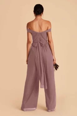 Gigi Convertible Jumpsuit - Dark Mauve -US Skirt Sales 2024 dark mauve gigi convertible bridesmaid jumpsuit 03