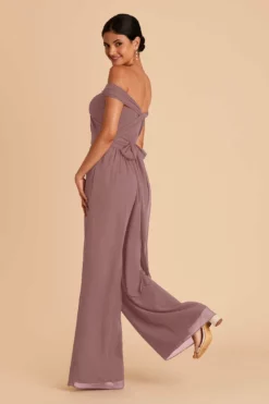 Gigi Convertible Jumpsuit - Dark Mauve -US Skirt Sales 2024 dark mauve gigi convertible bridesmaid jumpsuit 04