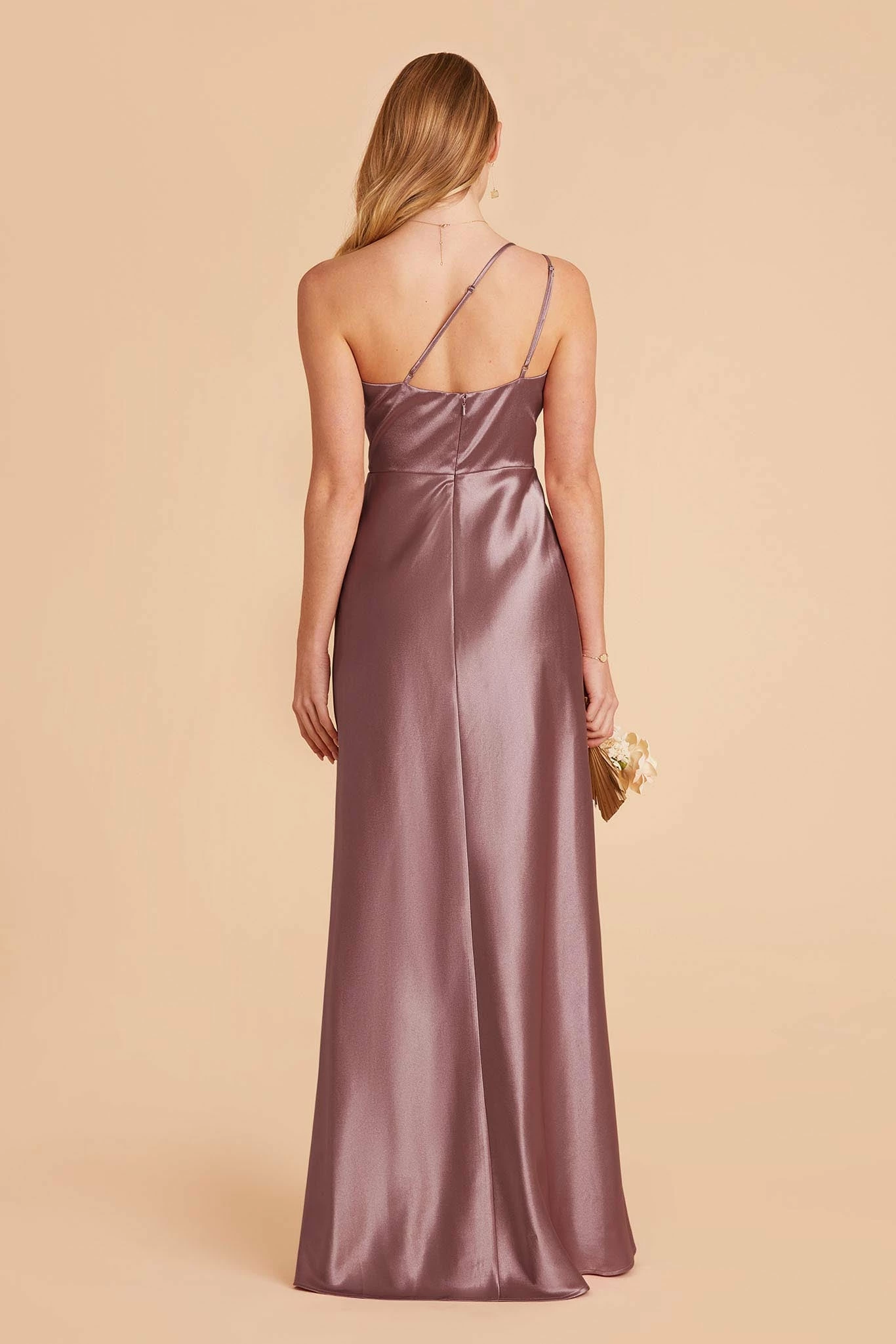 Kensie Shiny Satin Dress- Dark Mauve 5 Kensie Shiny Satin Dress- Dark Mauve - Image 5