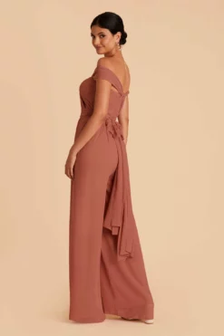 Gigi Convertible Jumpsuit - Desert Rose -US Skirt Sales 2024 desert rose gigi convertible bridesmaid jumpsuit 04