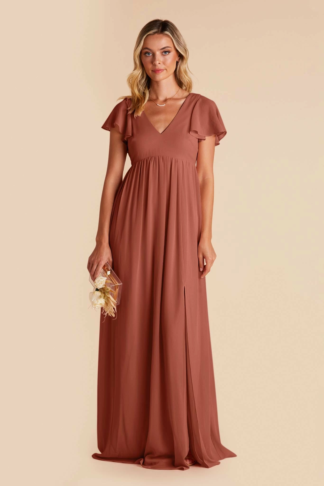 Hannah Empire Dress - Desert Rose 4 Hannah Empire Dress - Desert Rose - Image 4
