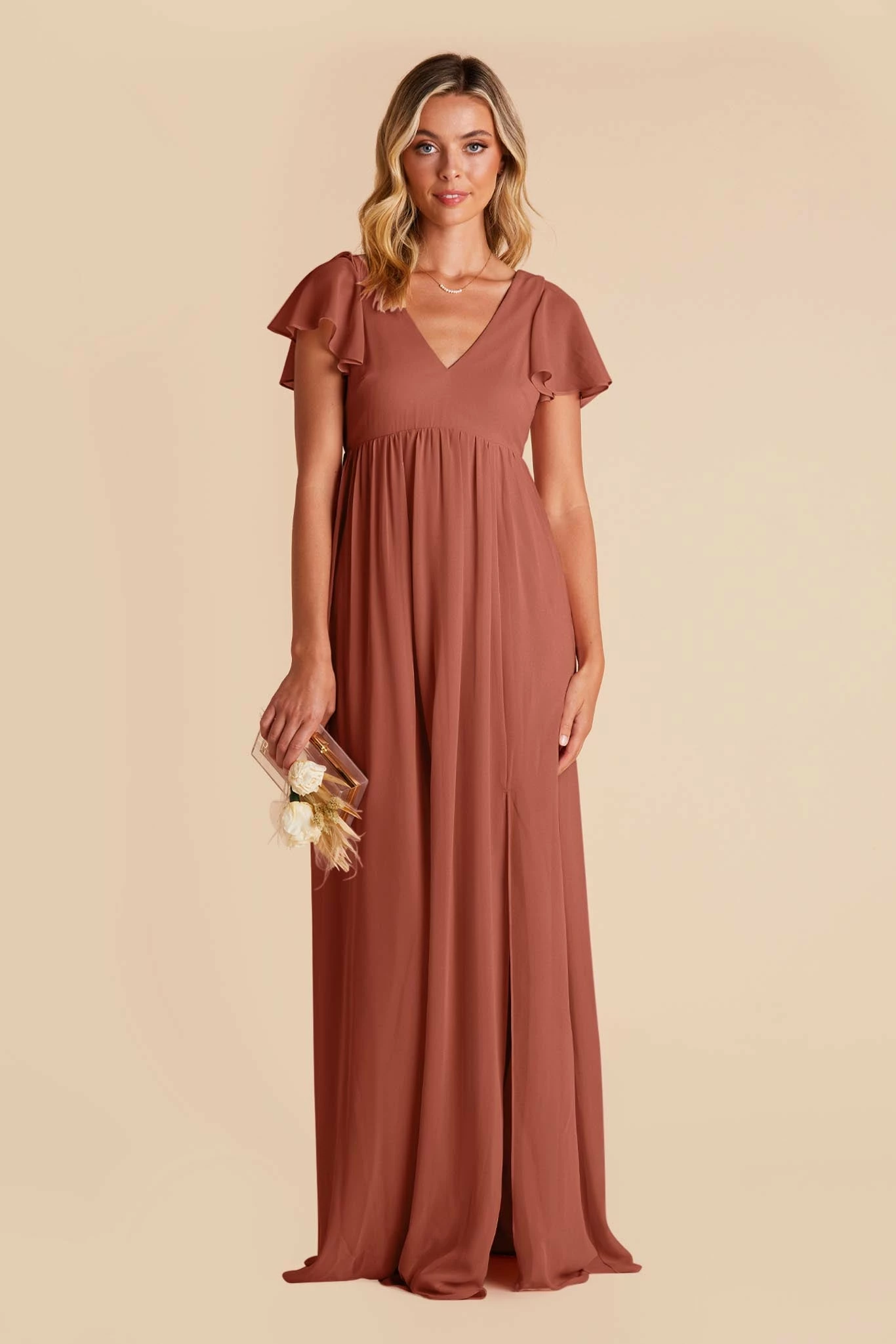 Hannah Empire Dress - Desert Rose 5 Hannah Empire Dress - Desert Rose - Image 5