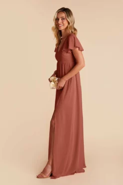 Hannah Empire Dress - Desert Rose 14 Hannah Empire Dress - Desert Rose -US Skirt Sales 2024 desert rose hannah bridesmaid dress 05