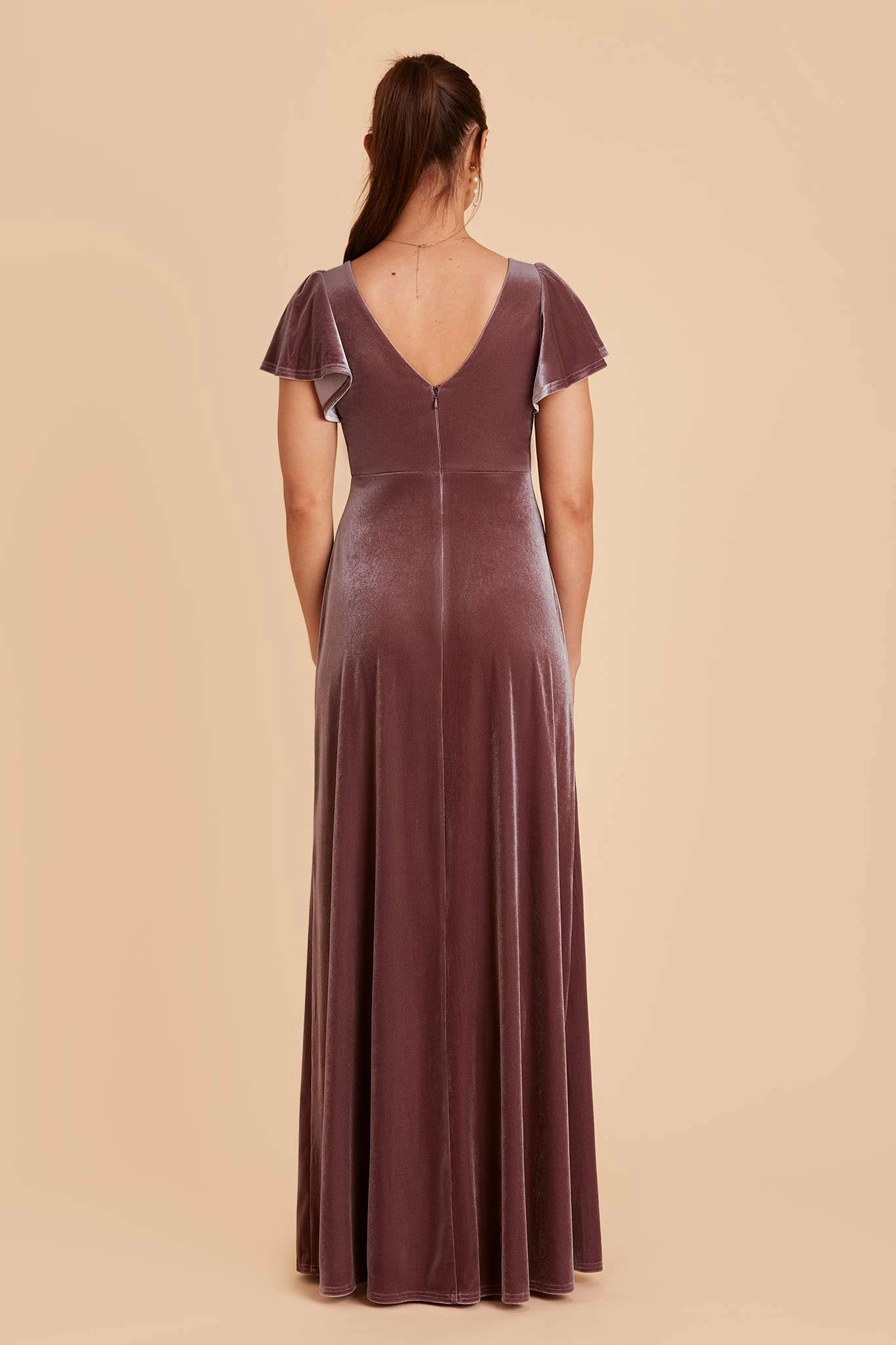 Hannah Velvet Dress - Desert Rose 7 Hannah Velvet Dress - Desert Rose - Image 7