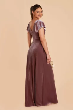Hannah Velvet Dress - Desert Rose 10 Hannah Velvet Dress - Desert Rose -US Skirt Sales 2024 desert rose hannah velvet bridesmaid dress 06