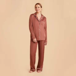 Jonny Satin Pajama Pants - Desert Rose 21 Jonny Satin Pajama Pants - Desert Rose -US Skirt Sales 2024 desert rose jonny satin long sleeve pajama top and pants bridesmaid pajamas 01 3409d4a9 81c8 43b1 bd49 84750619d23f
