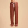 Jonny Satin Pajama Pants - Desert Rose