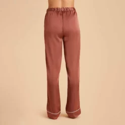 Jonny Satin Pajama Pants - Desert Rose 19 Jonny Satin Pajama Pants - Desert Rose -US Skirt Sales 2024 desert rose jonny satin pants bridesmaid pajamas 02
