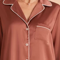 Kamryn Satin Sleepshirt - Desert Rose -US Skirt Sales 2024 desert rose kamryn satin sleepshirt bridesmaid pajamas TMS LIVE PREVIEW