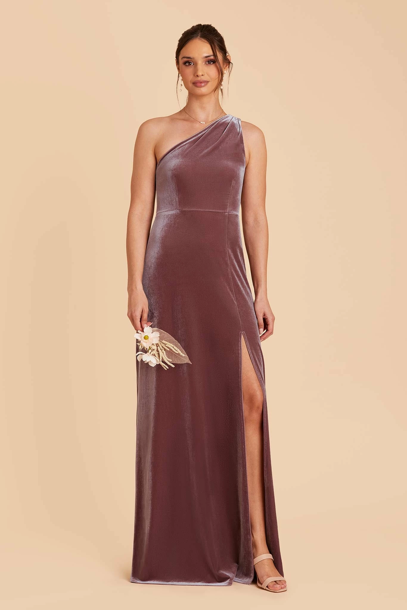 Kira Velvet Dress - Desert Rose 2 Kira Velvet Dress - Desert Rose - Image 2