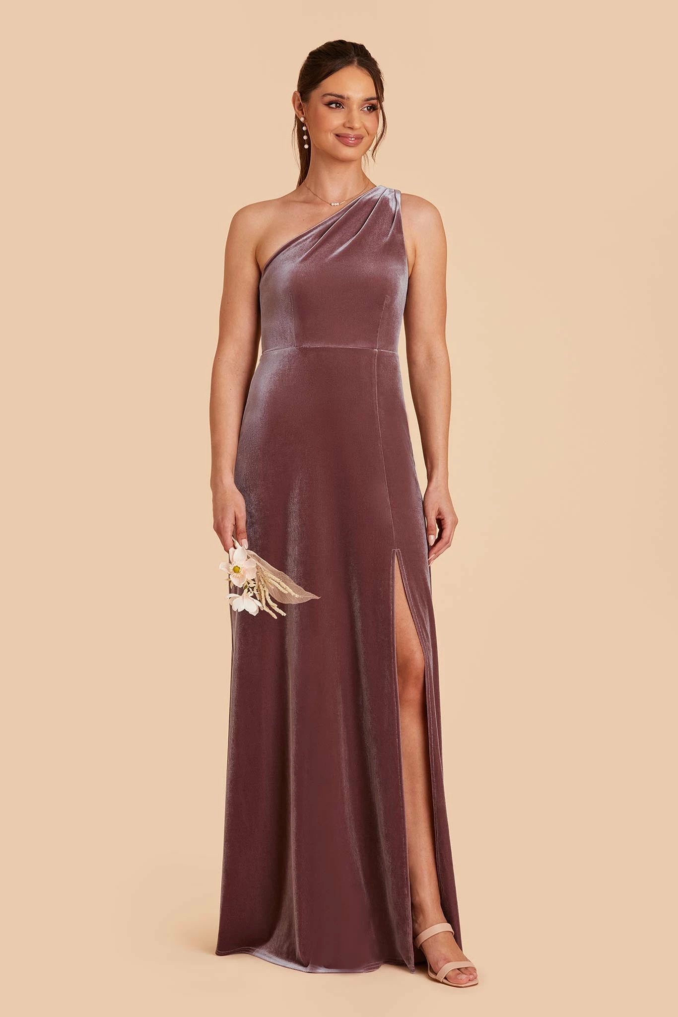 Kira Velvet Dress - Desert Rose 5 Kira Velvet Dress - Desert Rose - Image 5