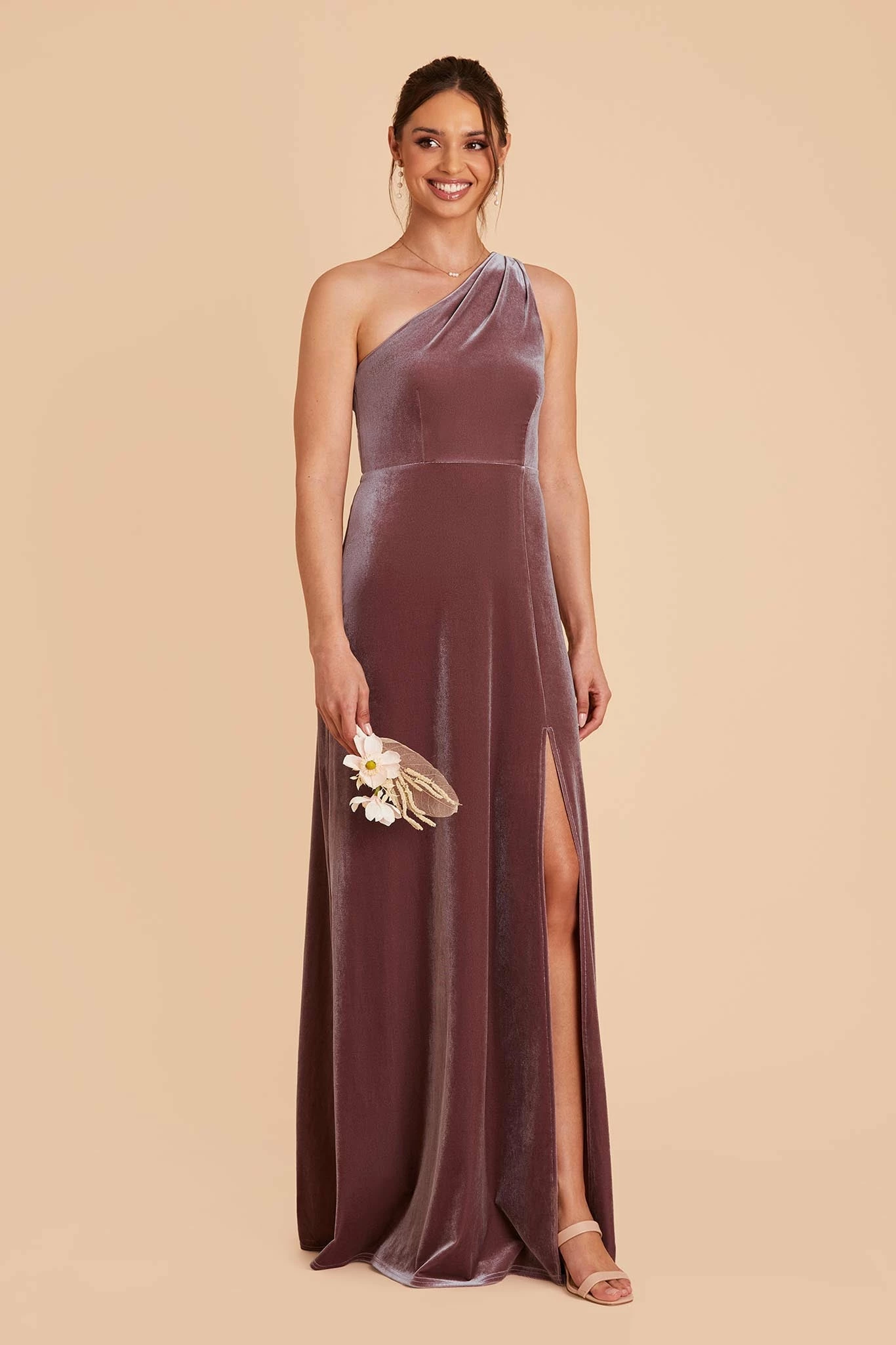 Kira Velvet Dress - Desert Rose 6 Kira Velvet Dress - Desert Rose - Image 6