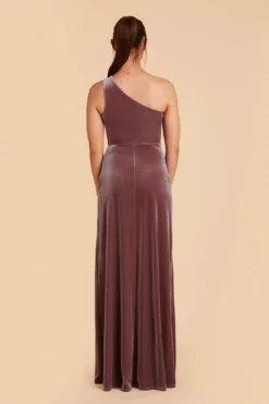 Kira Velvet Dress - Desert Rose 14 Kira Velvet Dress - Desert Rose -US Skirt Sales 2024 desert rose kira velvet bridesmaid dress 05
