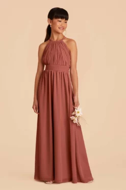 Sienna Junior Dress - Desert Rose -US Skirt Sales 2024 desert rose sienna junior bridesmaid dress 03