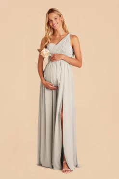 Grace Convertible Dress - Dove Gray -US Skirt Sales 2024 dove gray grace convertible bridesmaid dress 01