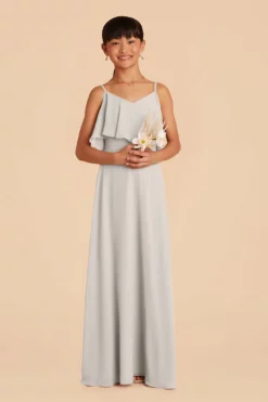 Janie Convertible Junior Dress - Dove Gray