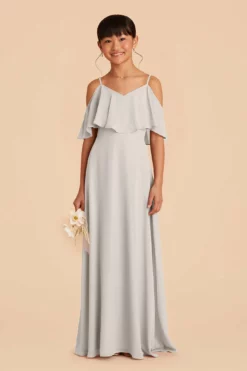 Janie Convertible Junior Dress - Dove Gray -US Skirt Sales 2024 dove gray janie convertible junior bridesmaid dress 04