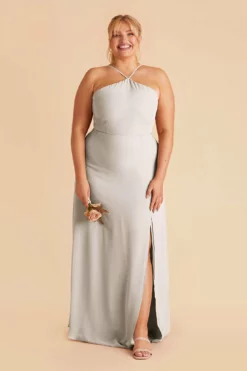 Juliet Chiffon Dress - Dove Gray