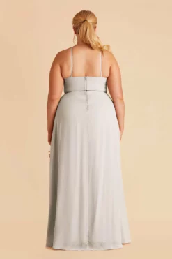 Juliet Chiffon Dress - Dove Gray -US Skirt Sales 2024 dove gray juliet slit plus size bridesmaid dress 03 1ac91ff1 1f07 4f1e a533 c5e0cc3ca46e