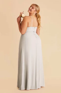 Juliet Chiffon Dress - Dove Gray -US Skirt Sales 2024 dove gray juliet slit plus size bridesmaid dress 04 07655317 6b0b 458b a54f f4b9a03dcfae