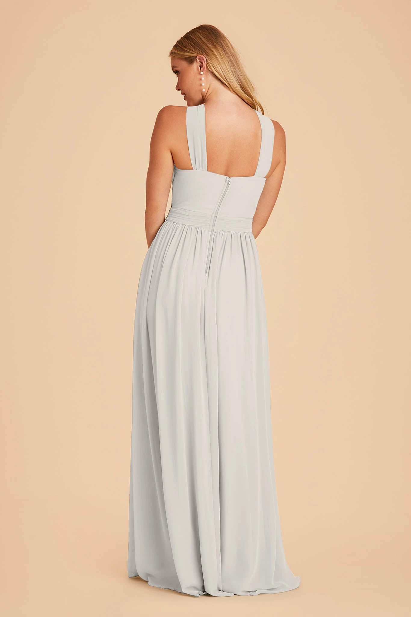 Kiko Chiffon Dress - Dove Gray 5 Kiko Chiffon Dress - Dove Gray - Image 5