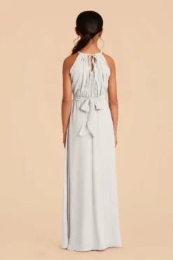 Sienna Junior Dress - Dove Gray -US Skirt Sales 2024 dove gray sienna junior bridesmaid dress 04
