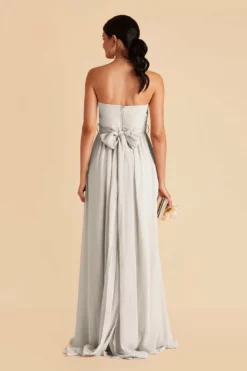 Grace Convertible Dress - Dove Gray -US Skirt Sales 2024 dove grey grace convertible slit bridesmaid dress 03