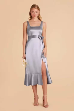 Eugenia Shiny Satin Convertible Midi Dress - Dusty Blue 13 Eugenia Shiny Satin Convertible Midi Dress - Dusty Blue -US Skirt Sales 2024 dusty blue eugenia convertible satin bridesmaid dress 04