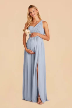 Grace Convertible Dress - Dusty Blue -US Skirt Sales 2024 dusty blue grace convertible bridesmaid dress 02