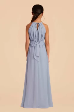 Sienna Junior Dress - Dusty Blue -US Skirt Sales 2024 dusty blue sienna junior bridesmaid dress 04
