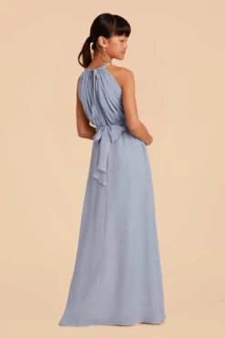 Sienna Junior Dress - Dusty Blue -US Skirt Sales 2024 dusty blue sienna junior bridesmaid dress 05