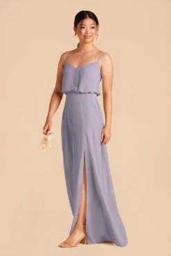 Gwennie Dress - Dusty Lilac -US Skirt Sales 2024 dusty lilac gwennie slit convertible slit bridesmaid dress 04