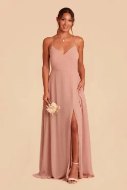 Adelle Chiffon Dress - Dusty Rose -US Skirt Sales 2024 dusty rose adelle convertible bridesmaid dress 02
