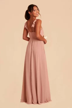 Adelle Chiffon Dress - Dusty Rose -US Skirt Sales 2024 dusty rose adelle convertible bridesmaid dress 04