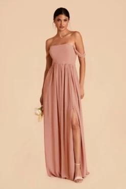 August Convertible Dress - Dusty Rose