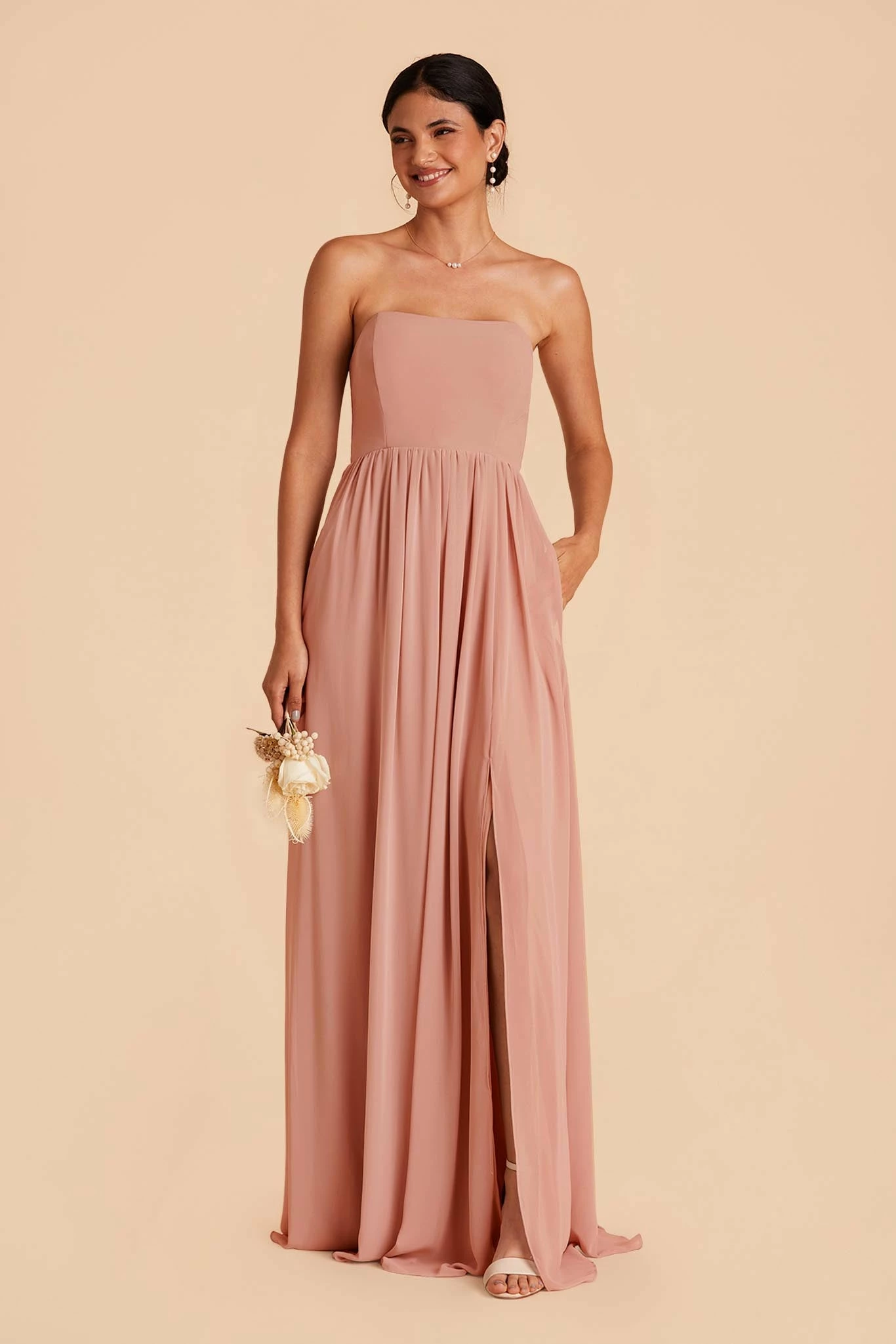 August Convertible Dress - Dusty Rose 3 August Convertible Dress - Dusty Rose - Image 3