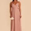 Cindy Chiffon Dress - Dusty Rose