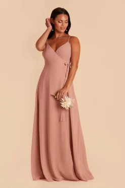 Cindy Chiffon Dress - Dusty Rose -US Skirt Sales 2024 dusty rose cindy convertible bridesmaid dress 02