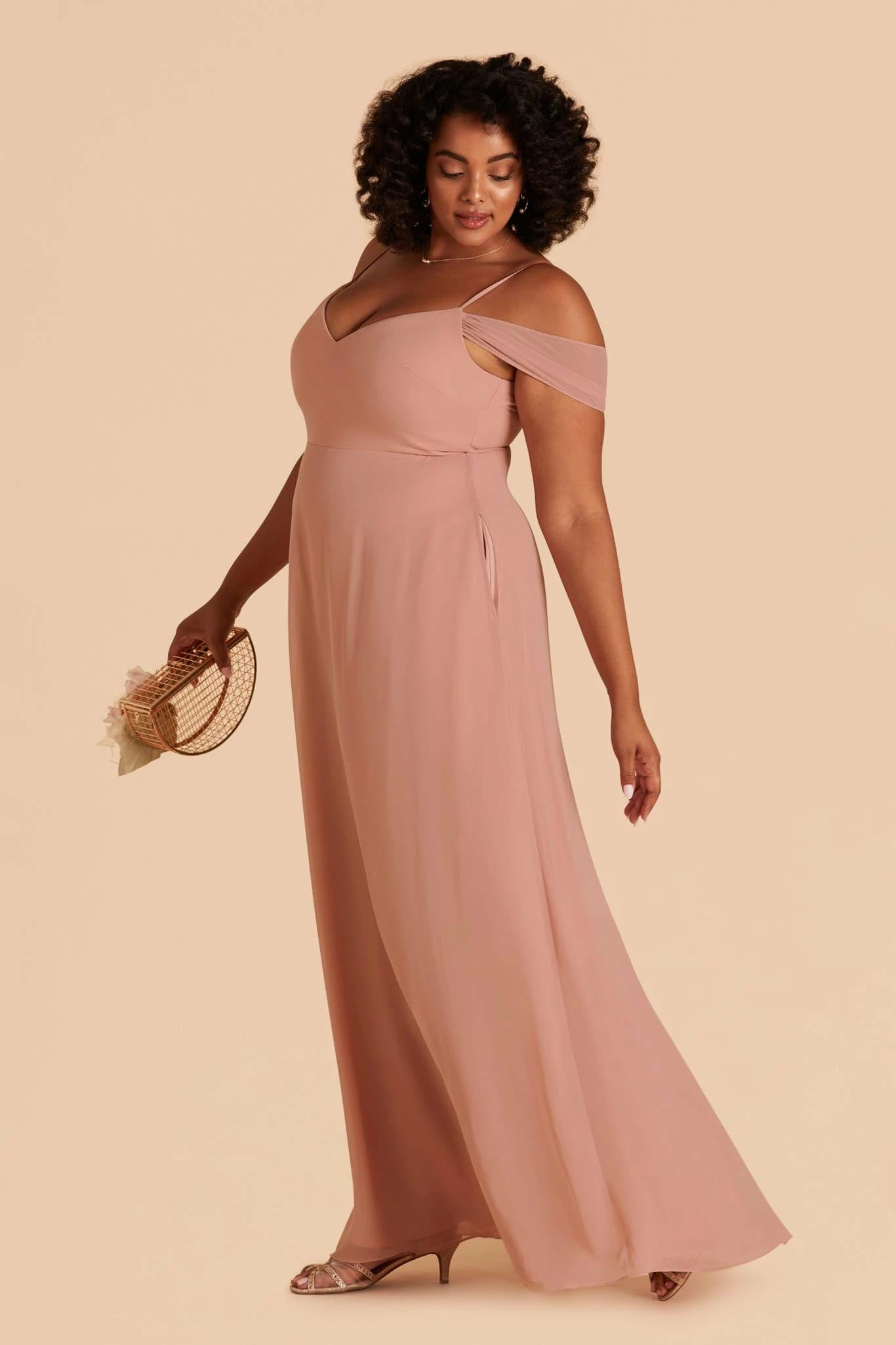 Devin Convertible Dress - Dusty Rose - Image 6