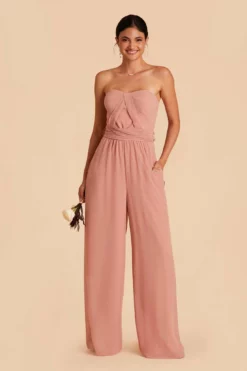 Gigi Convertible Jumpsuit - Dusty Rose