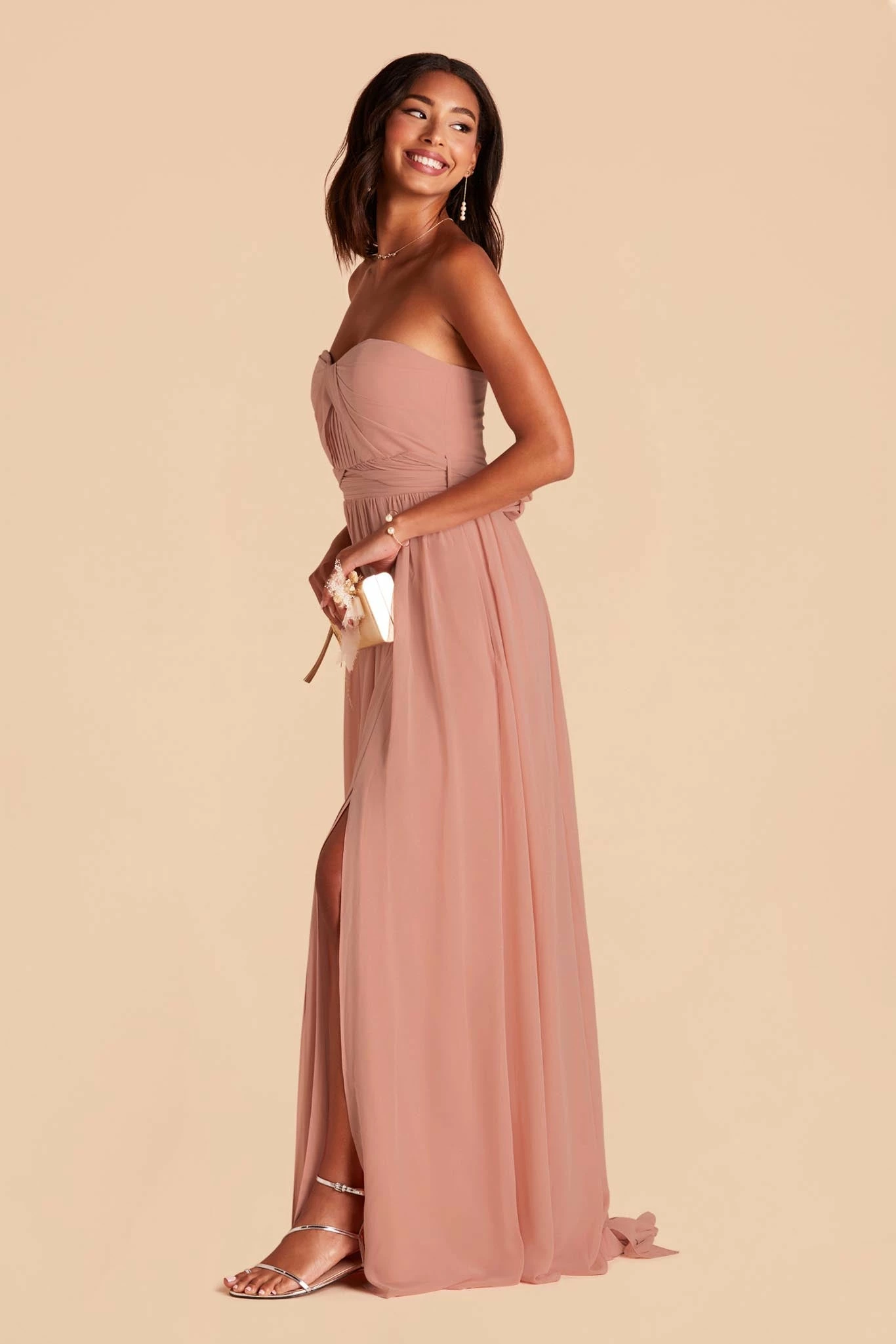 Grace Convertible Dress - Dusty Rose 4 Grace Convertible Dress - Dusty Rose - Image 4
