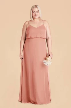 Gwennie Dress - Dusty Rose -US Skirt Sales 2024 dusty rose gwennie plus size bridesmaid dress 01