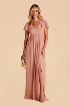 Hannah Empire Dress - Dusty Rose -US Skirt Sales 2024 dusty rose hannah convertible bridesmaid dress 03