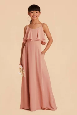 Janie Convertible Junior Dress - Dusty Rose