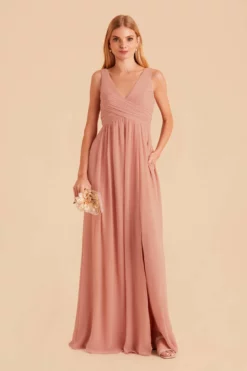 Laurie Empire Dress - Dusty Rose -US Skirt Sales 2024 dusty rose laurie convertible bridesmaid dress 01