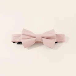 Sadie Dog Bow Tie Collar - Dusty Rose