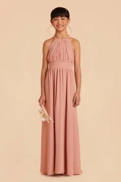 Sienna Junior Dress - Dusty Rose