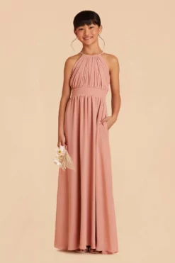 Sienna Junior Dress - Dusty Rose -US Skirt Sales 2024 dusty rose sienna junior convertible bridesmaid dress 02