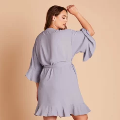 Kenny Ruffle Robe - Dusty Blue -US Skirt Sales 2024 e11e9f5b1a64a277c5eb6d008c2ac59f